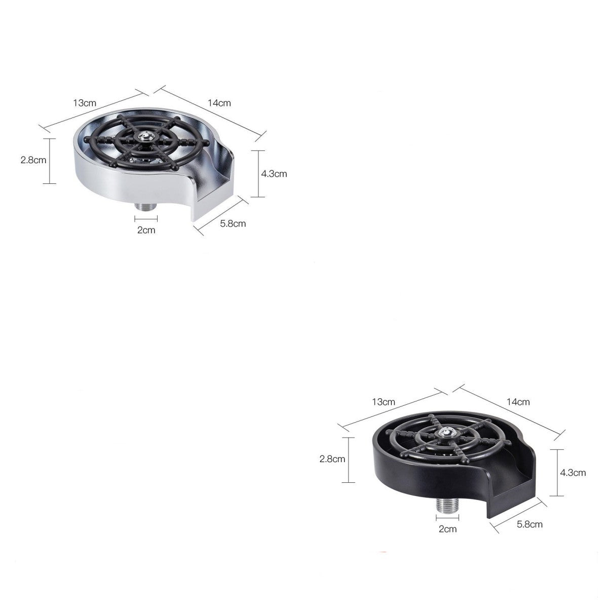 High-Pressure Cup Washer Rinser | Automatic Bar & Kitchen Glass Cleaner