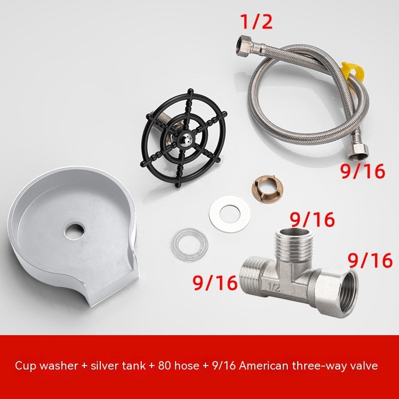 High-Pressure Cup Washer Rinser | Automatic Bar & Kitchen Glass Cleaner