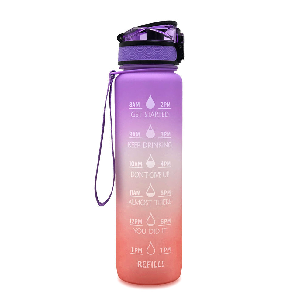 1L Tritan Motivational Water Bottle | Leakproof Sports & Fitness Bottle