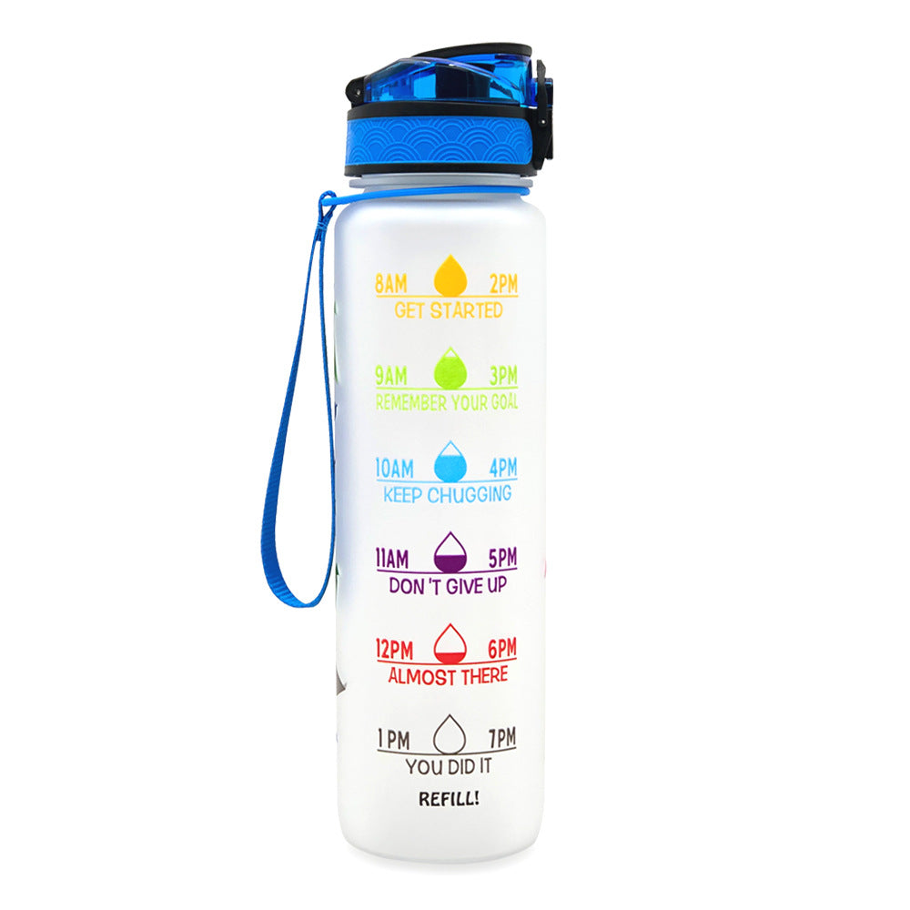 1L Tritan Motivational Water Bottle | Leakproof Sports & Fitness Bottle