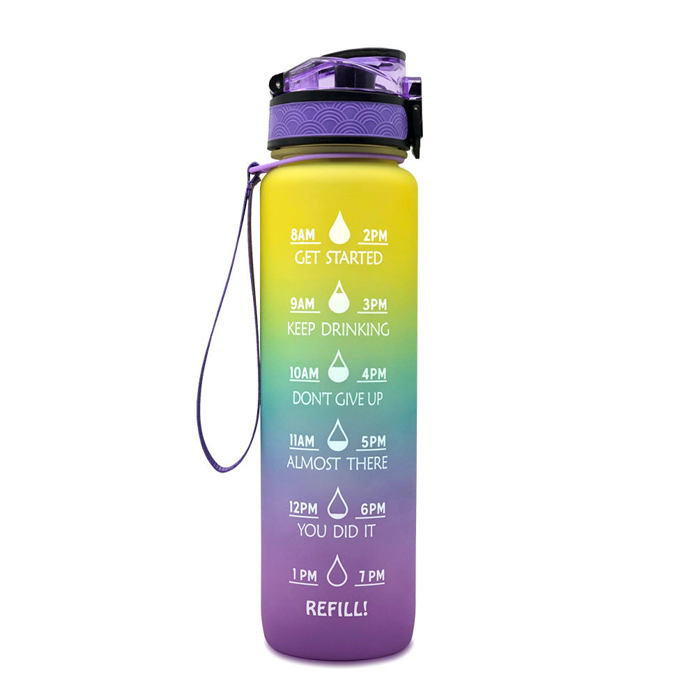1L Tritan Motivational Water Bottle | Leakproof Sports & Fitness Bottle