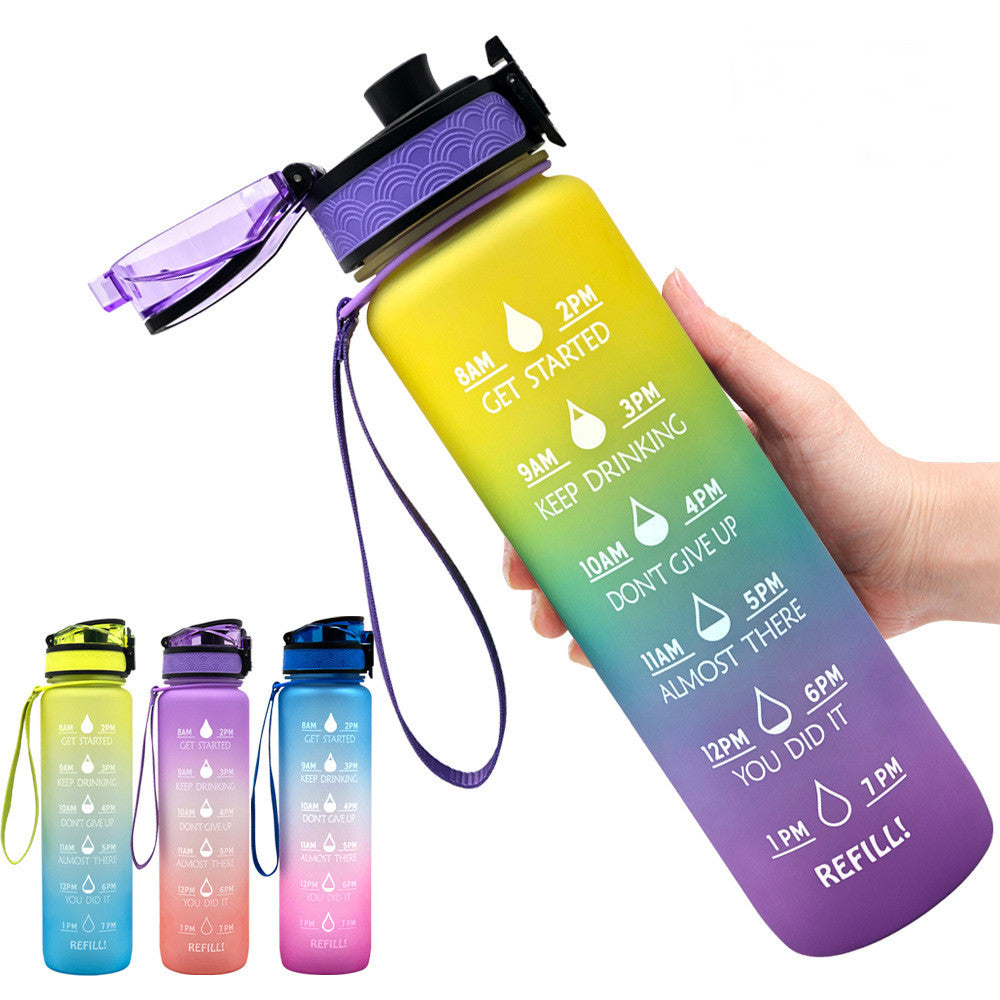1L Tritan Motivational Water Bottle | Leakproof Sports & Fitness Bottle