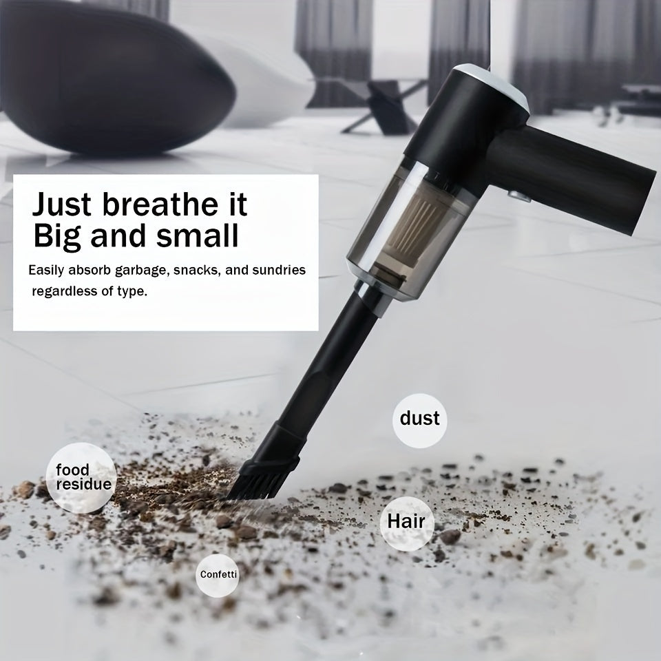 Portable Cordless Handheld Vacuum Cleaner | High-Power Rechargeable Car & Home Vac