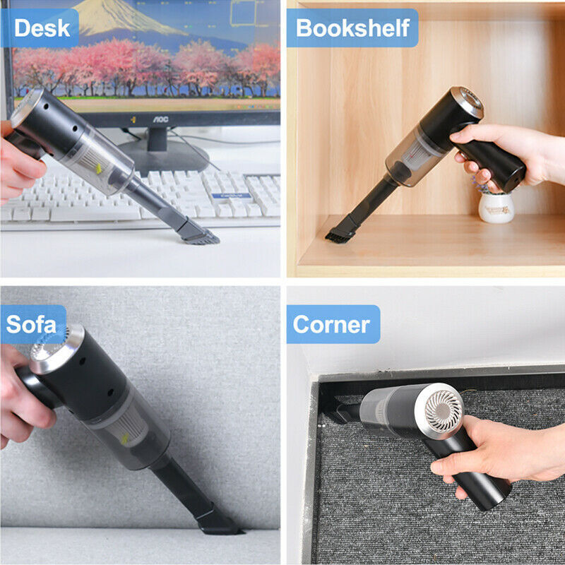 Portable Cordless Handheld Vacuum Cleaner | High-Power Rechargeable Car & Home Vac