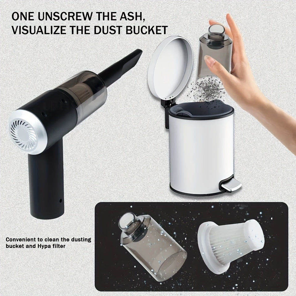Portable Cordless Handheld Vacuum Cleaner | High-Power Rechargeable Car & Home Vac