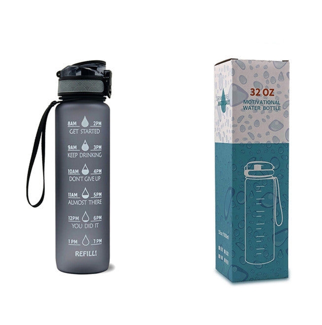 1L Tritan Motivational Water Bottle | Leakproof Sports & Fitness Bottle
