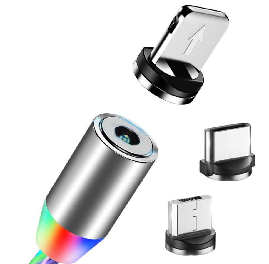 Flowing Light Magnetic Charging Cable | iPhone, Android & USB-C Compatible