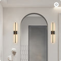 2-Pack Modern LED Wall Sconce | Minimalist Black Matte Indoor Wall Light