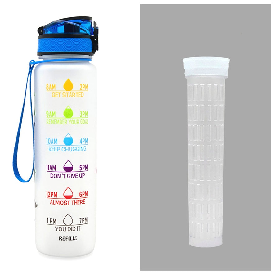 1L Tritan Motivational Water Bottle | Leakproof Sports & Fitness Bottle