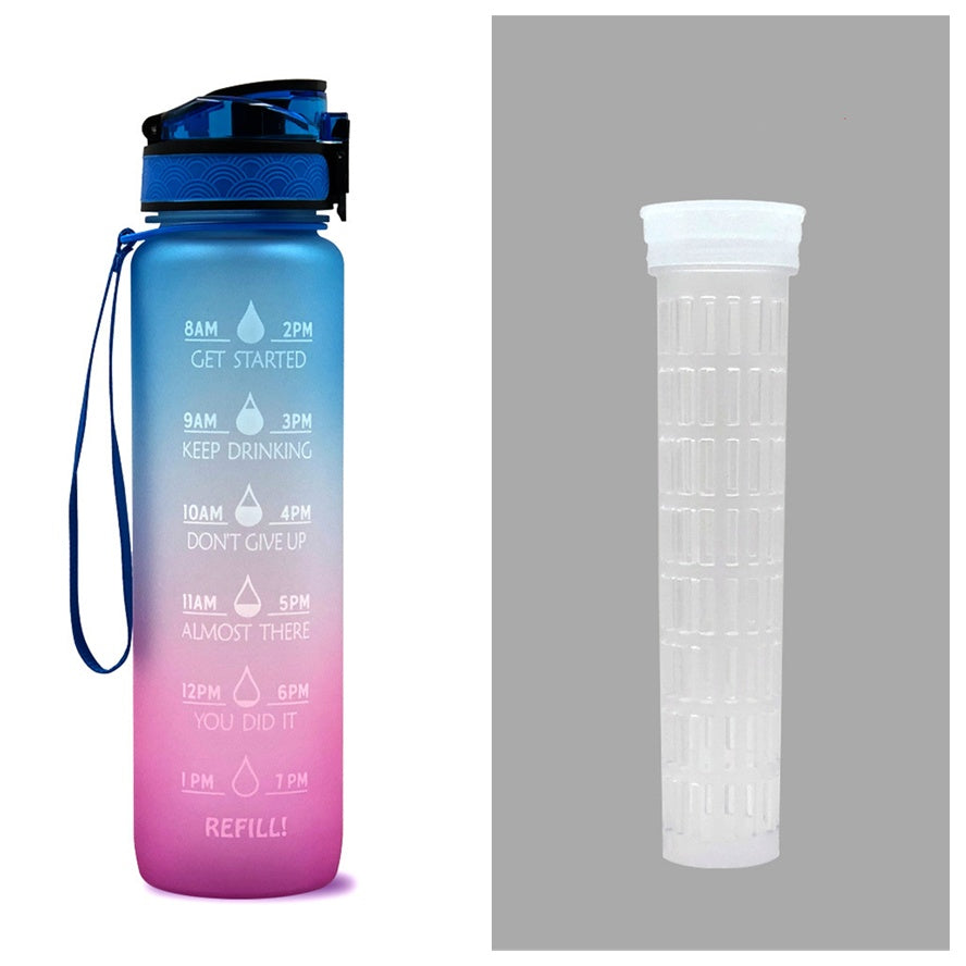 1L Tritan Motivational Water Bottle | Leakproof Sports & Fitness Bottle