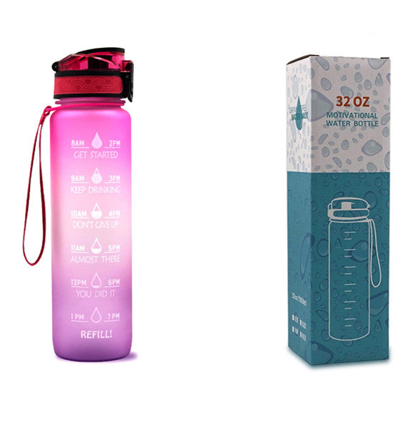 1L Tritan Motivational Water Bottle | Leakproof Sports & Fitness Bottle