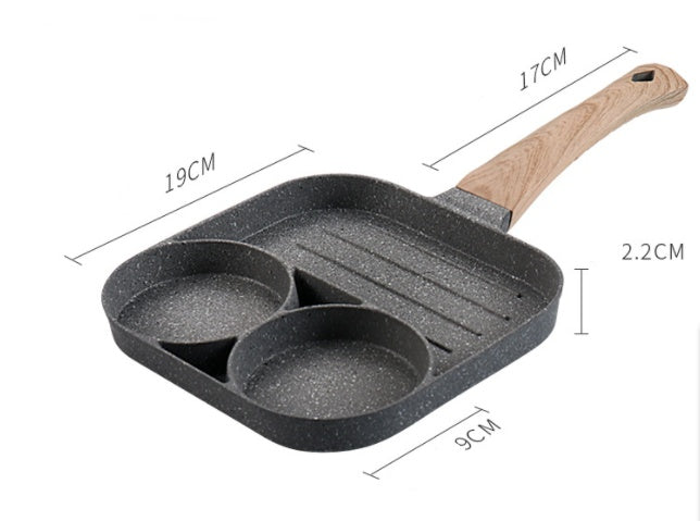 4-Hole Egg Frying Pan with Non-Stick Coating