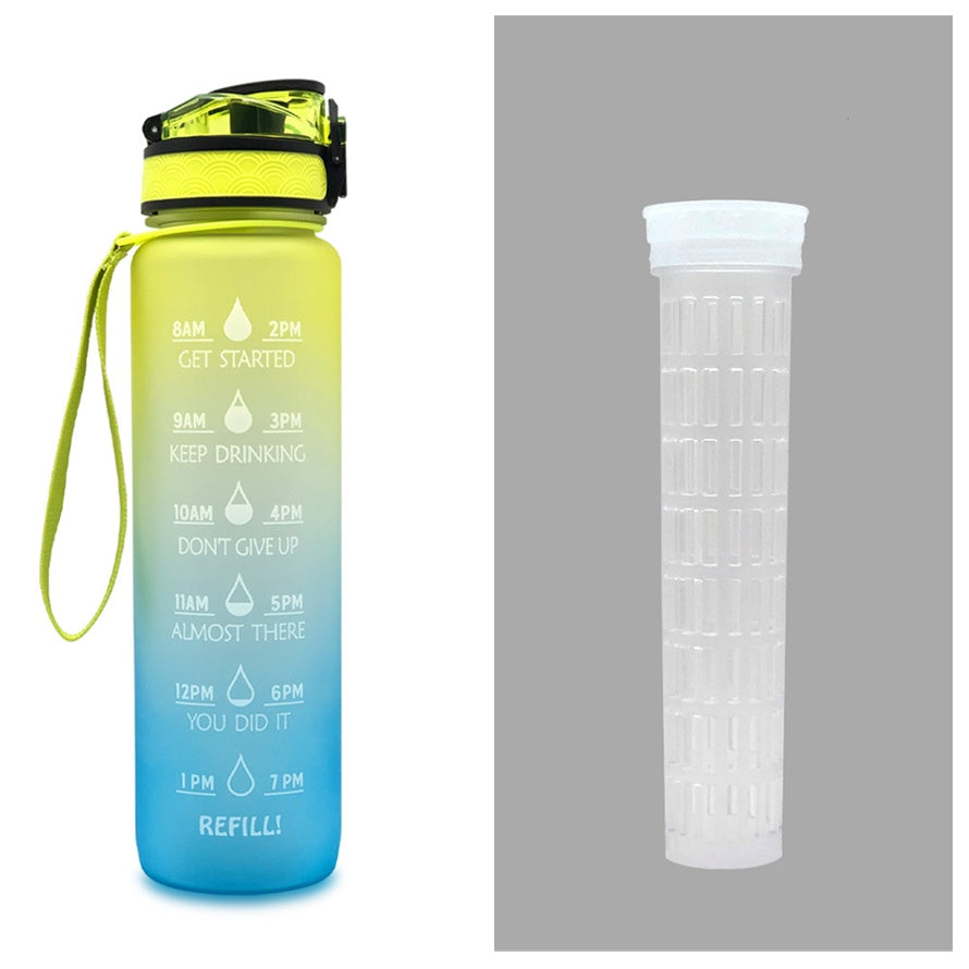 1L Tritan Motivational Water Bottle | Leakproof Sports & Fitness Bottle