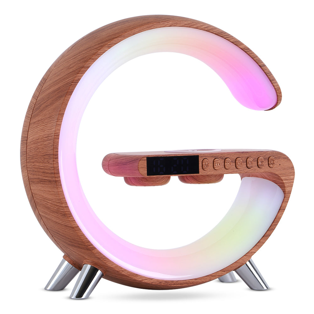 Smart LED Atmosphere Lamp with Wireless Charging & Bluetooth Speaker