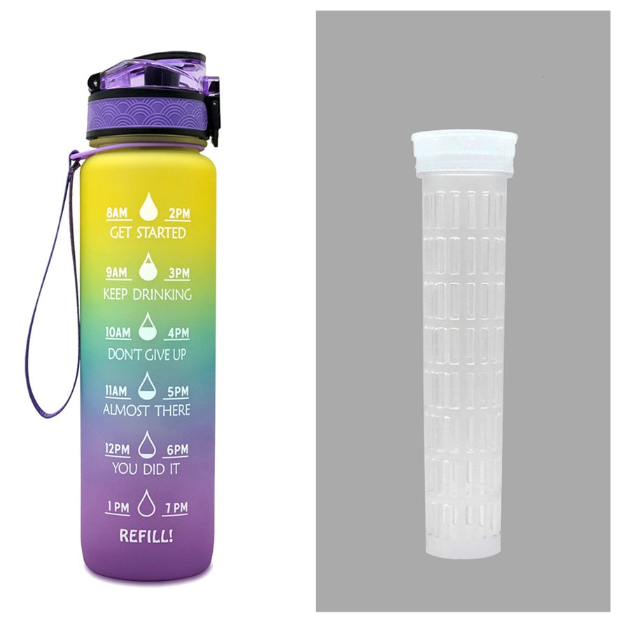 1L Tritan Motivational Water Bottle | Leakproof Sports & Fitness Bottle
