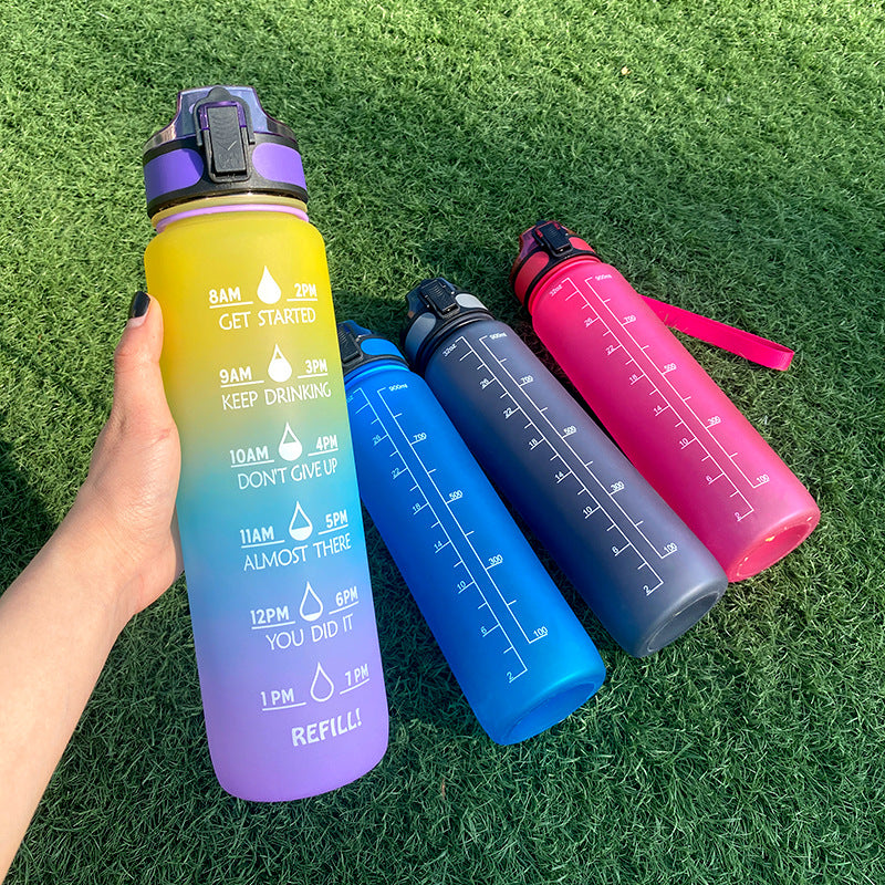 1L Tritan Motivational Water Bottle | Leakproof Sports & Fitness Bottle