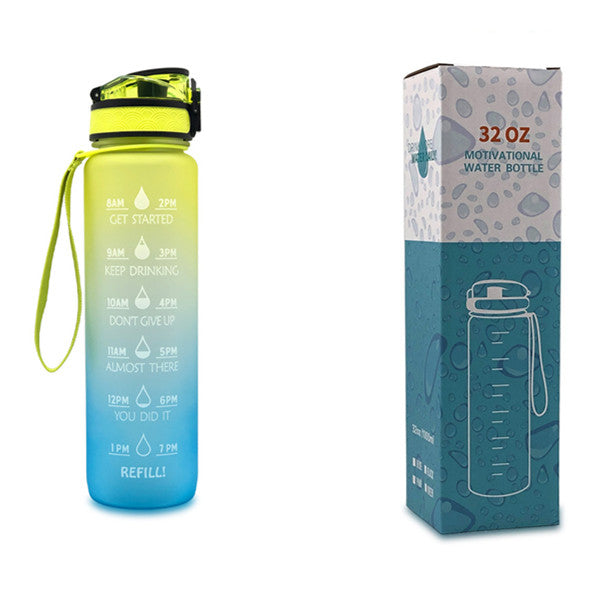 1L Tritan Motivational Water Bottle | Leakproof Sports & Fitness Bottle