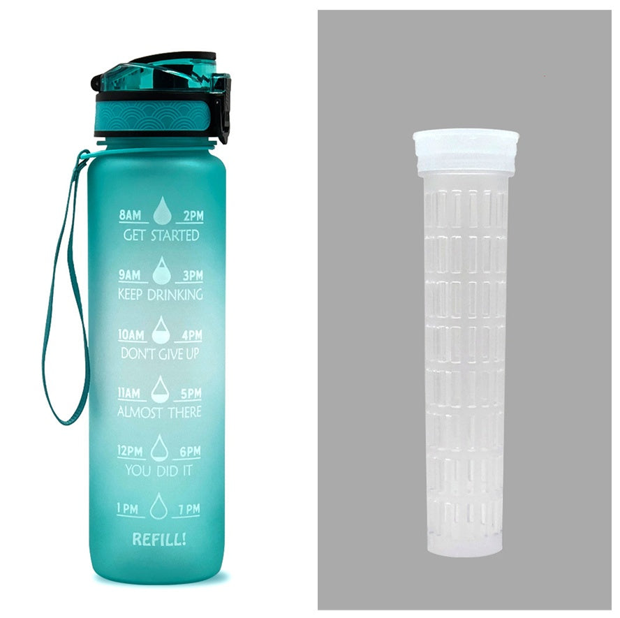 1L Tritan Motivational Water Bottle | Leakproof Sports & Fitness Bottle