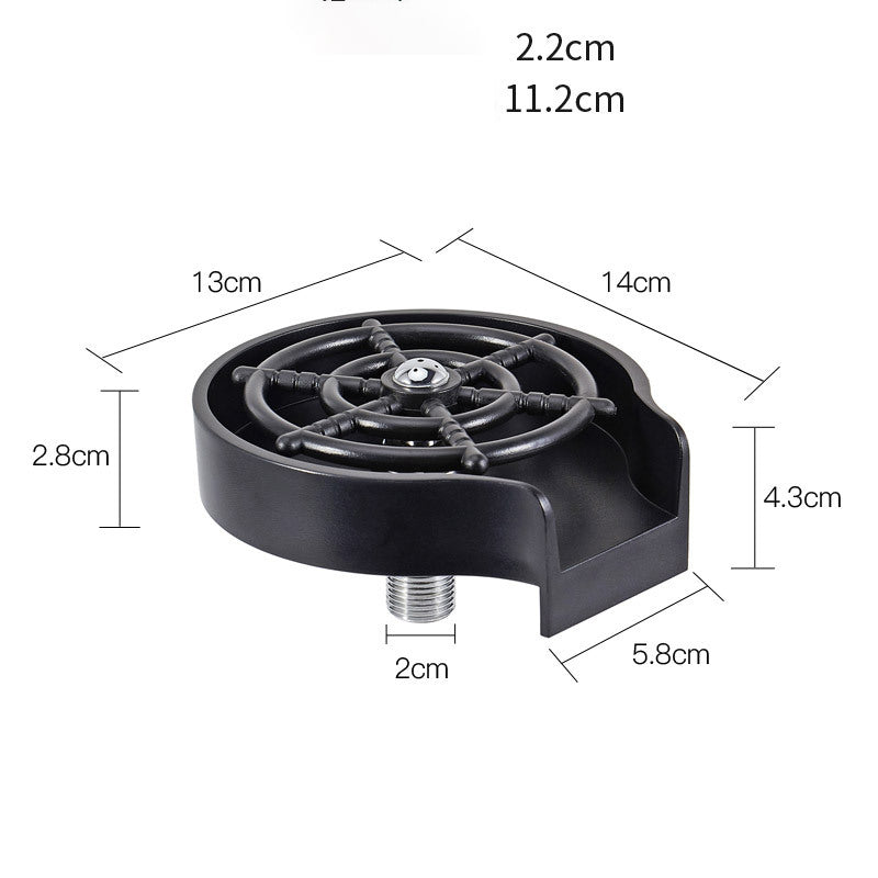 High-Pressure Cup Washer Rinser | Automatic Bar & Kitchen Glass Cleaner