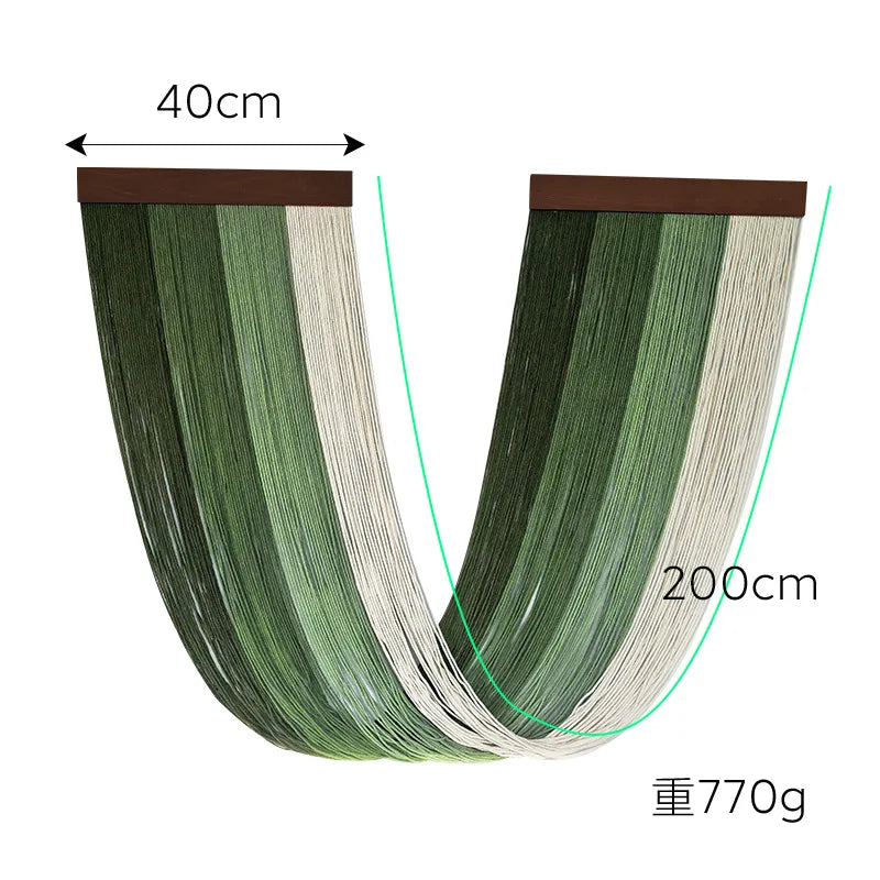 Boho Decor Wooden Wall Art Hanging Tapestry With Tassel