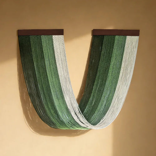 Boho Decor Wooden Wall Art Hanging Tapestry With Tassel