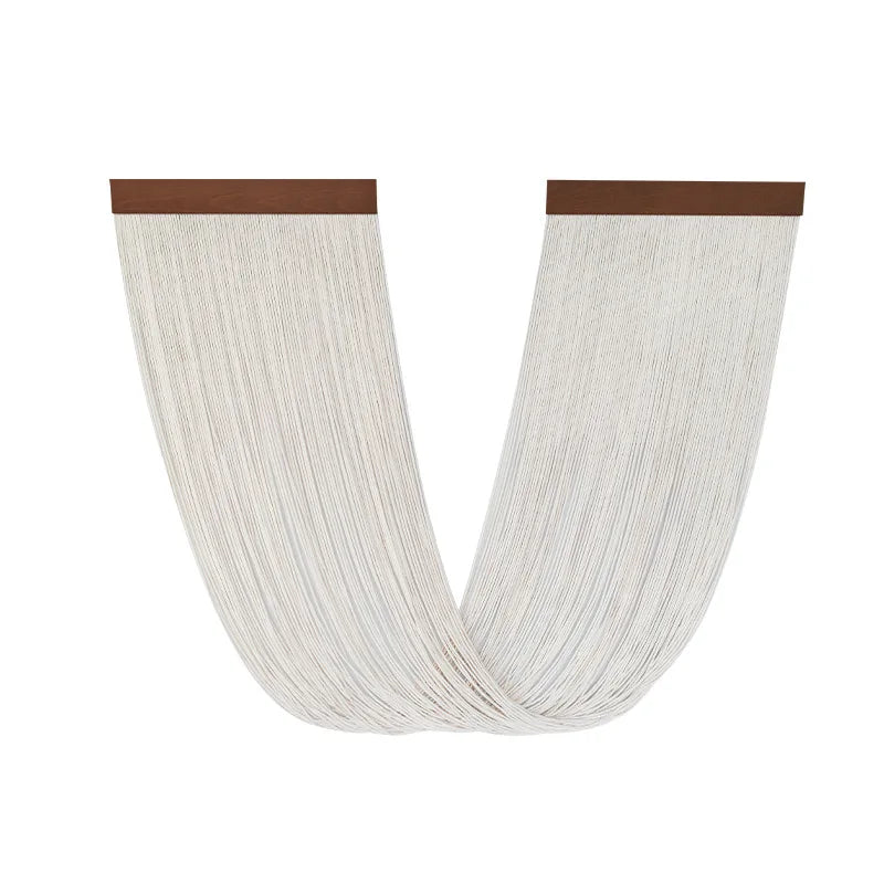 Boho Decor Wooden Wall Art Hanging Tapestry With Tassel