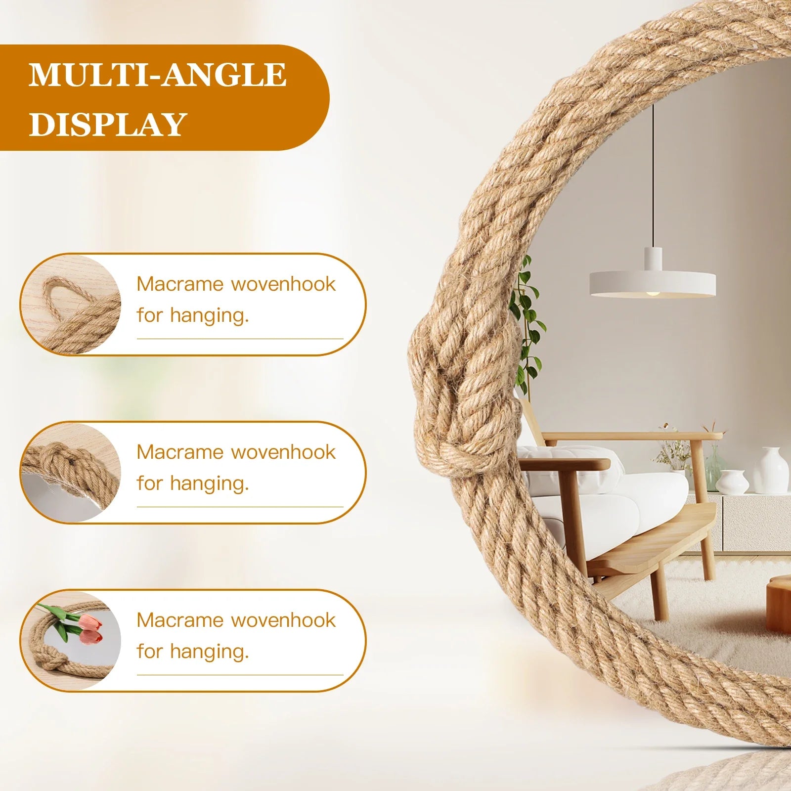 Home Decor Nordic hanging mirror