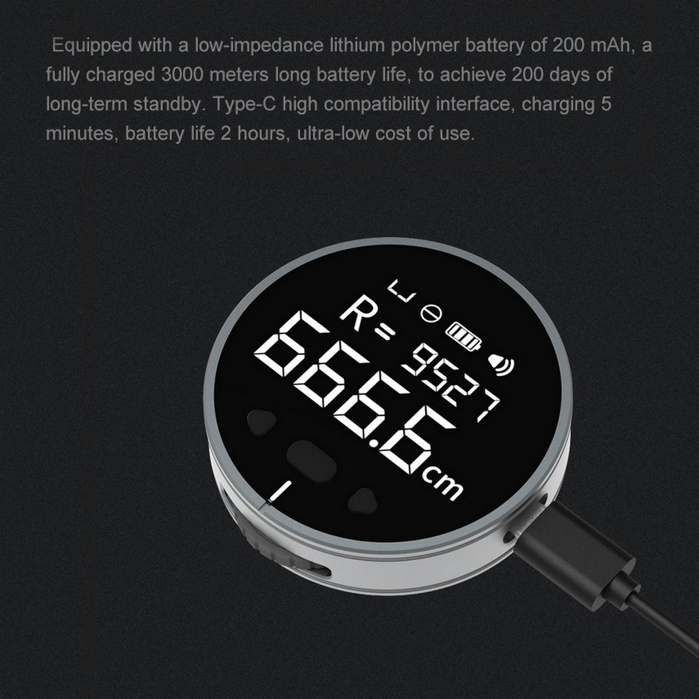 Digital LCD Distance Measuring Instrument | High-Precision Electronic Tape Measure