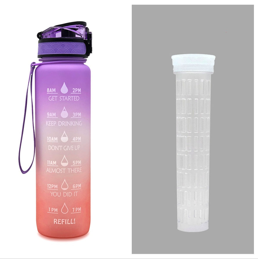 1L Tritan Motivational Water Bottle | Leakproof Sports & Fitness Bottle